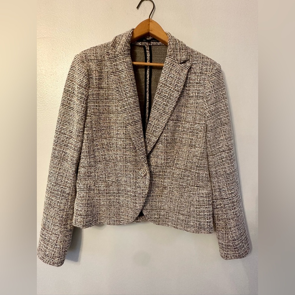 Amanda & Chelsea Blazer Black with multi color specks women’s Size Medium